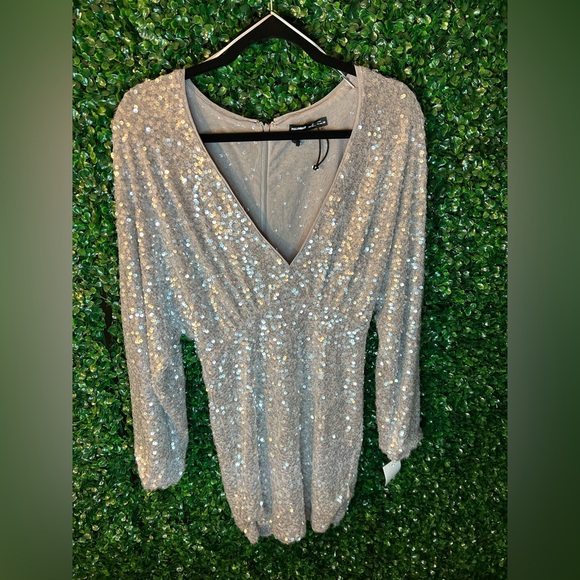 PULL & BEAR Sequins cocktail Dress - Picture 5 of 8